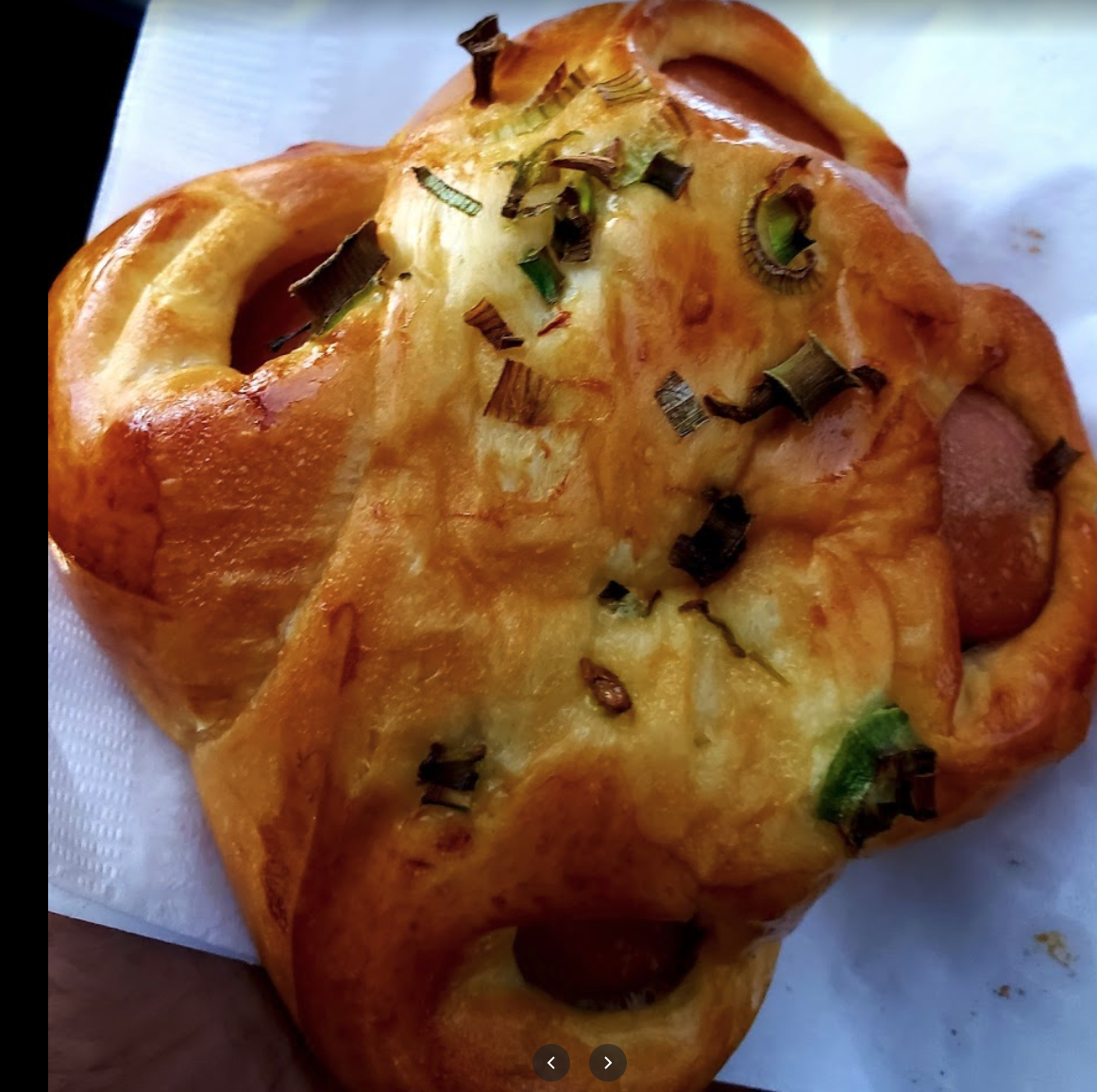 Hot dog buns and BBQ pork buns fresh from the bakery